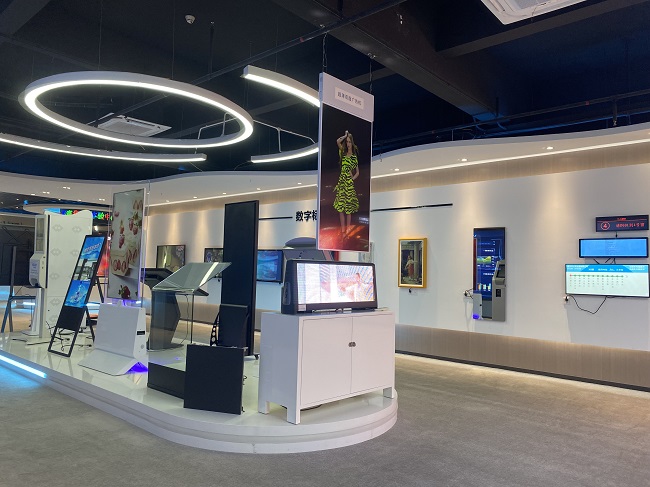 華邦瀛智慧展廳數字標牌展示區